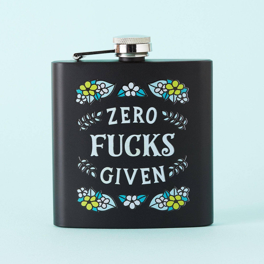 Zero Fucks Given Hip Flask - Esme and Elodie