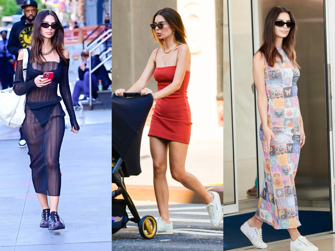 How to wear sneakers with dresses - Esme and Elodie