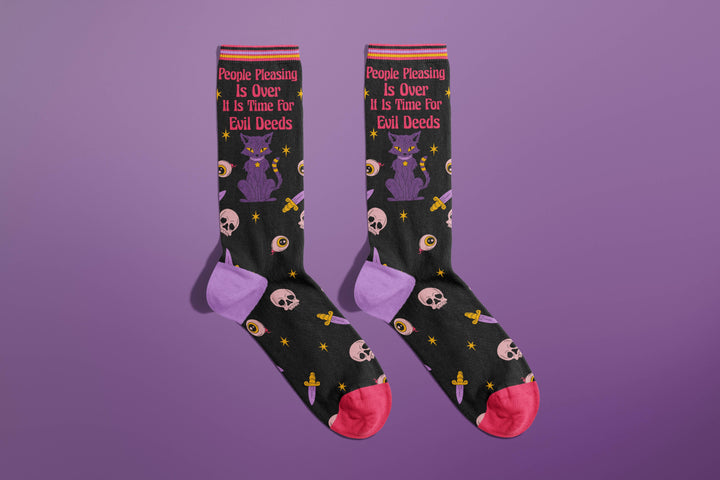 FUN CLUB - People Pleasing Is Over Socks (funny socks, funny gift