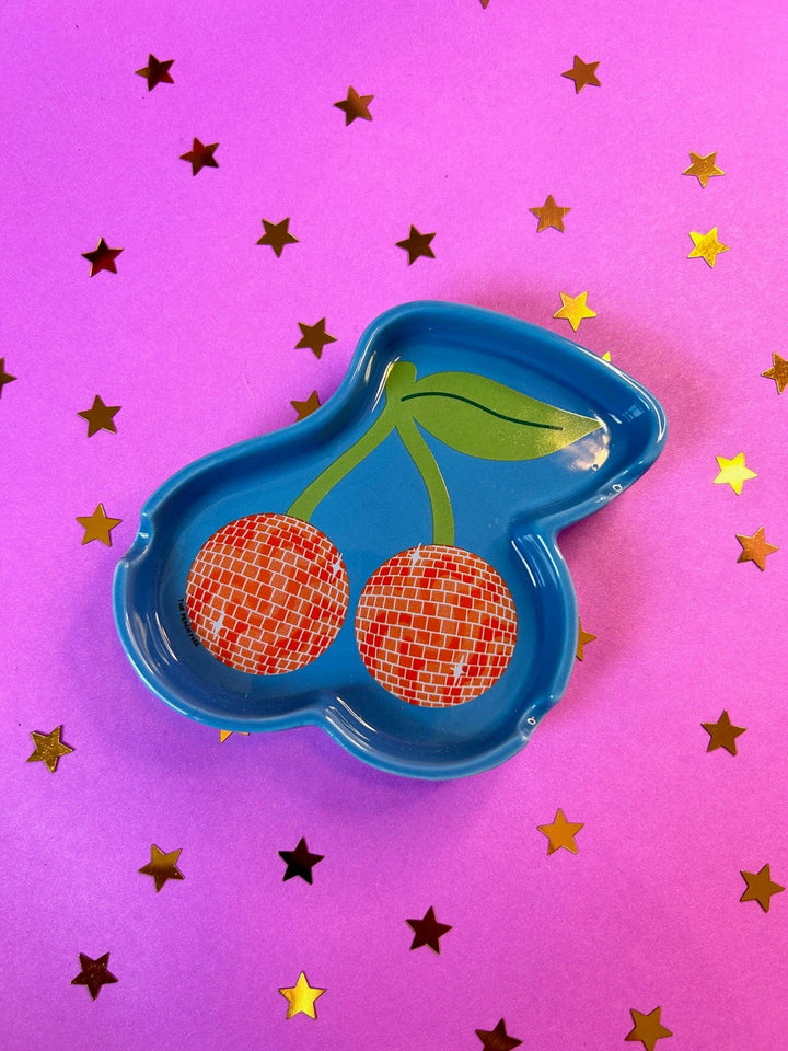 The Peach Fuzz - Disco Cherry Ceramic Ash Tray: Perfect