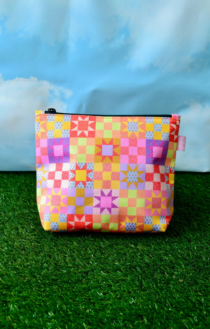 The Peach Fuzz - Patchwork Quilt Smell-Proof Stash Bag