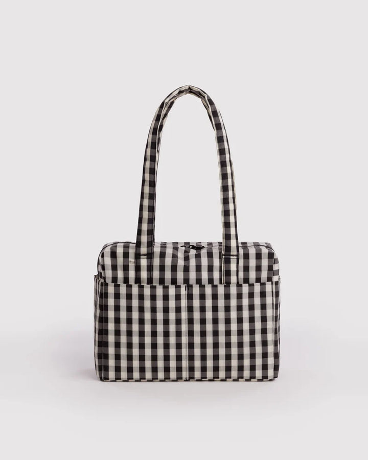 BAGGU- Everyday Cloud Bag- Black and Cream Gingham