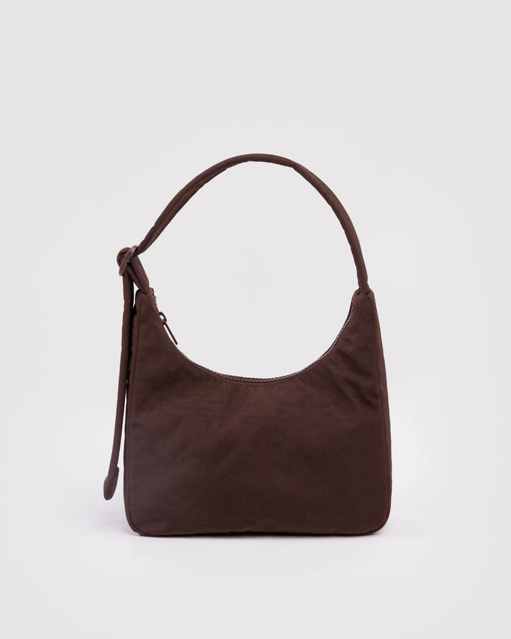 BAGGU- Mini Shoulder Nylon Bag in Coffee
