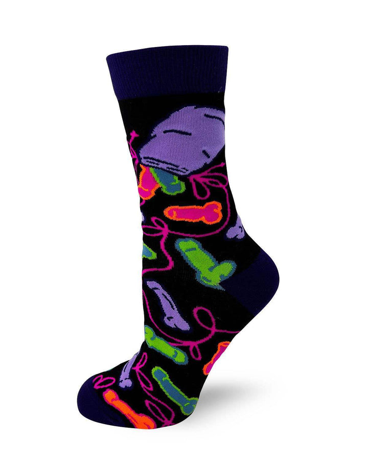 Fabdaz - Eat a Bag of Dicks Sassy Women's Novelty Crew Socks