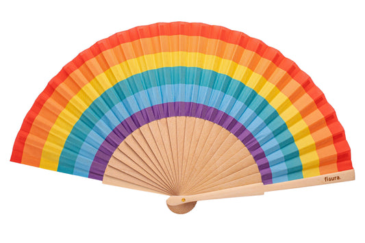 Fisura - Hand fan 'Rainbow'