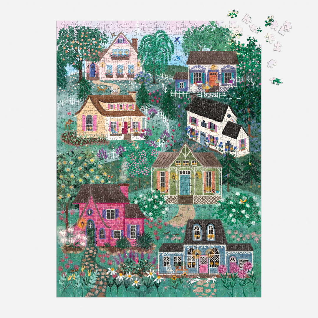 Chronicle Books - Joy Laforme The Cottage Hills 1000 Piece Puzzle in a Square Box