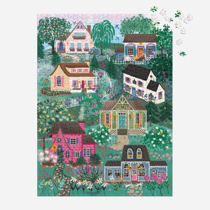 Chronicle Books - Joy Laforme The Cottage Hills 1000 Piece Puzzle in a Square Box