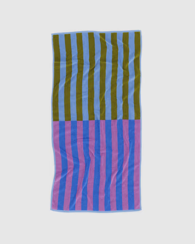 Baggu- Bath Towel Cabana Striped