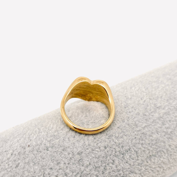 Mio Queena - "SELF LOVE CLUB" Heart Shaped 18K Gold Plated Rings