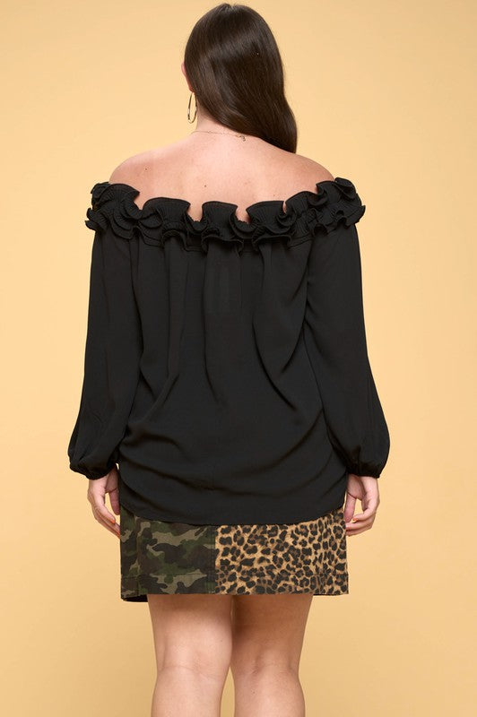 Plus Size Camo and Cheetah Mini Skirt