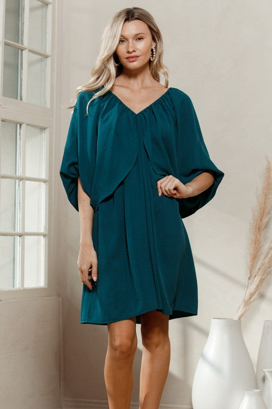 Womens Textured Solid Dress