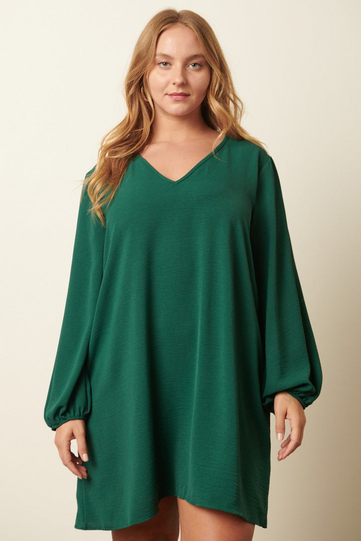 Plus Womens Mittoshop Airflow LS Mini Dress Spruce