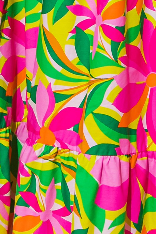 Flying Tomato Plus Size Printed Poplin Skirt
