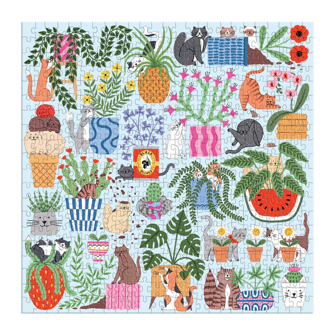 Chronicle Books - Cats in the Houseplants 500 Piece Puzzle