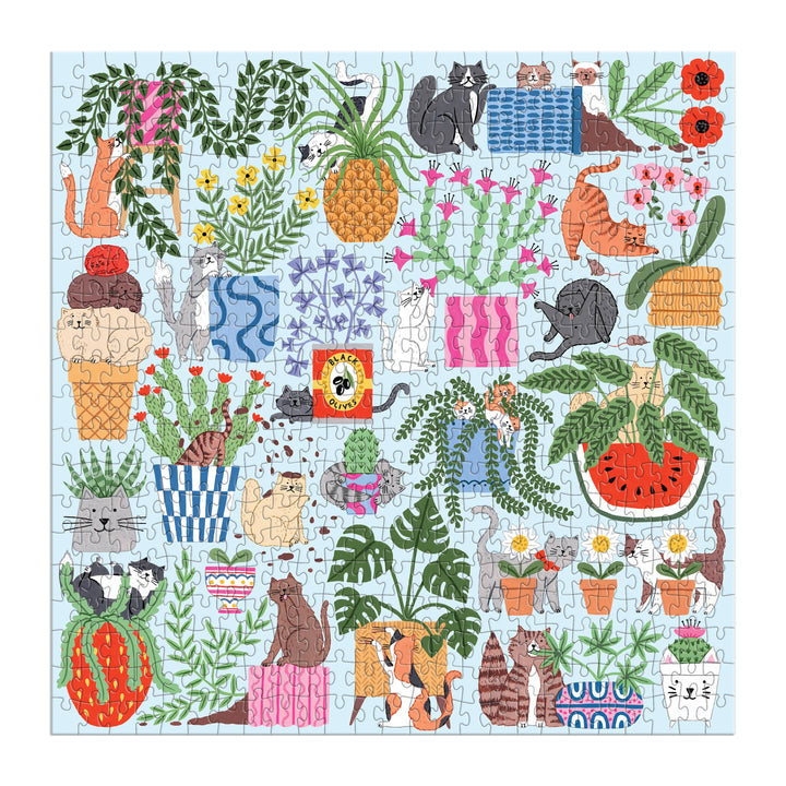 Chronicle Books - Cats in the Houseplants 500 Piece Puzzle