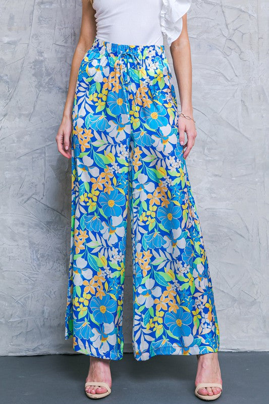 Womens Flying Tomato Printed Satin Pants