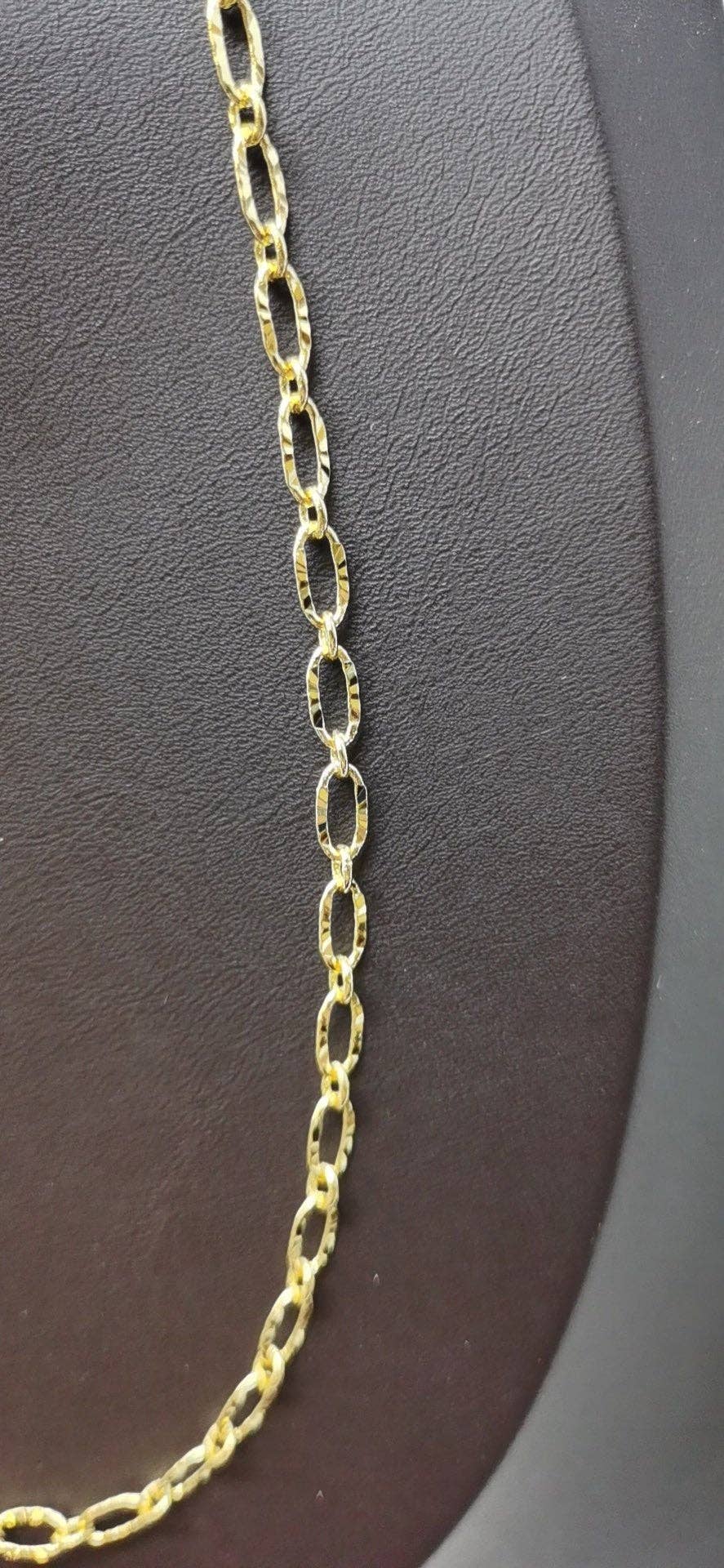 14k GOLD filled Oval Link chain 17.5 inch Necklace