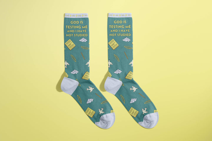 FUN CLUB - God Is Testing Me and I Have Not Studied Socks