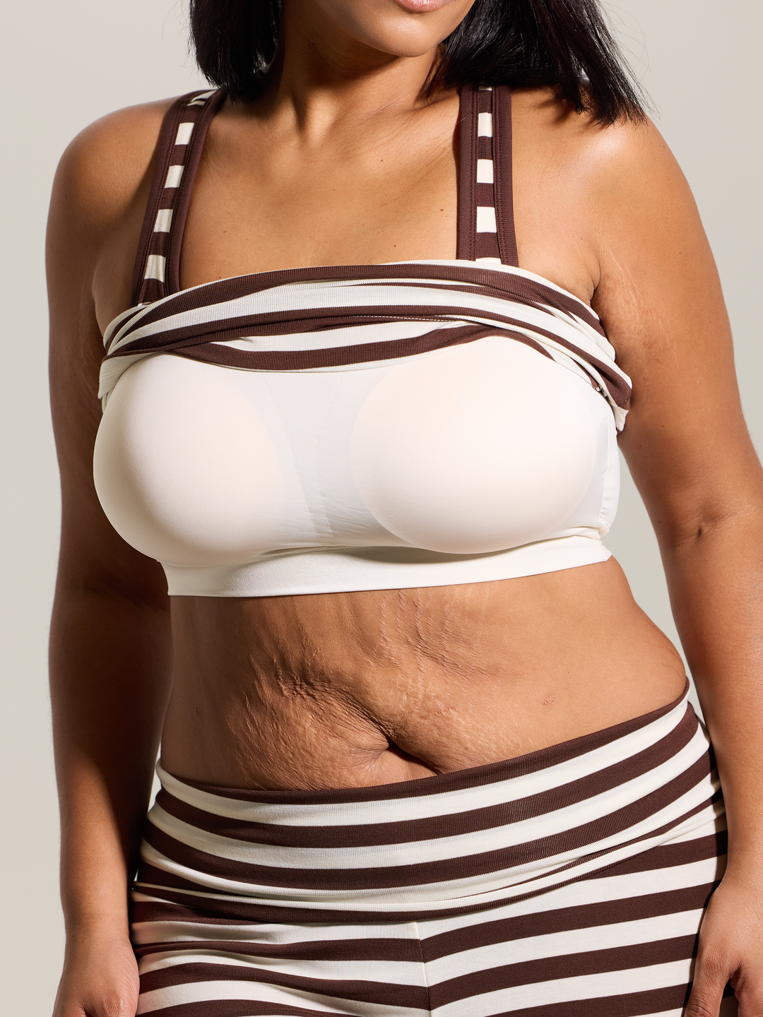 Klassy - Scoop Neck Tank Full Length: Brown / 2XL