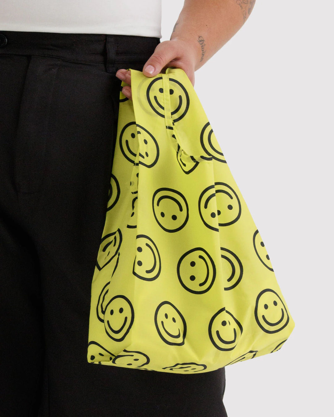 BAGGU- Baby Reusable Shopping Bag Yellow Happy