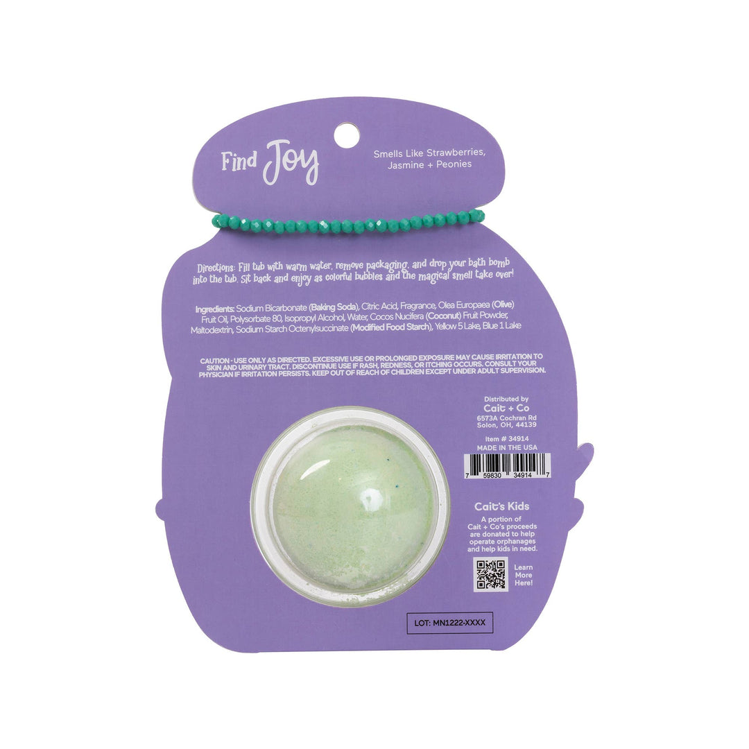 Cait + Co - Friendship Bracelet Bath Bomb - Find Joy | Forever Young Collection