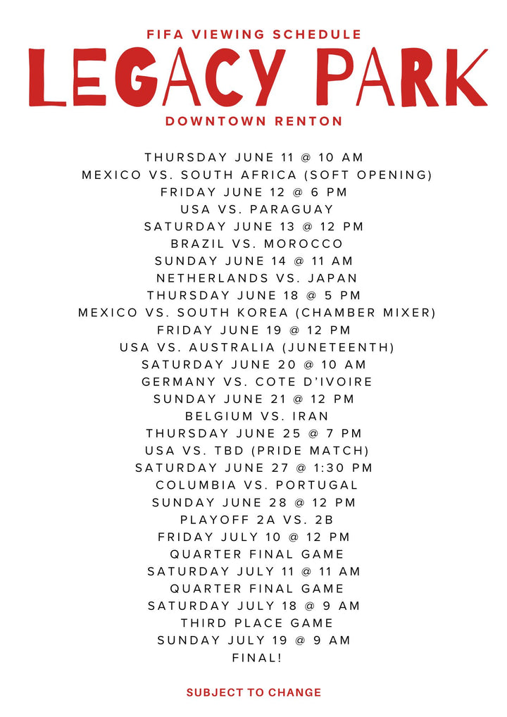 2026 Downtown Renton Bingo