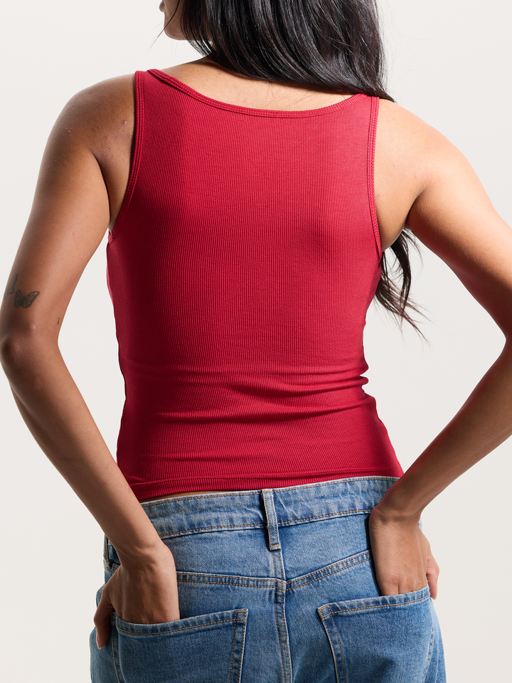 Klassy - Ribbed Dainty Boat Neck Brami: Light Heather Gray / 2XL