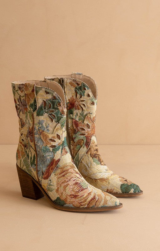 Oasis Society-The Sorrel - Paneled Western Booties