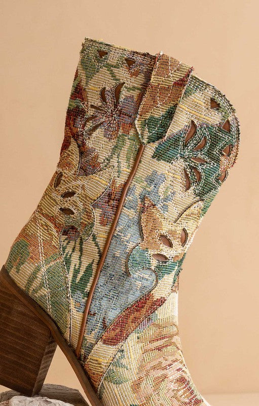 Oasis Society-The Sorrel - Paneled Western Booties