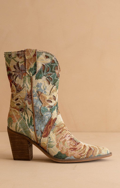Oasis Society-The Sorrel - Paneled Western Booties