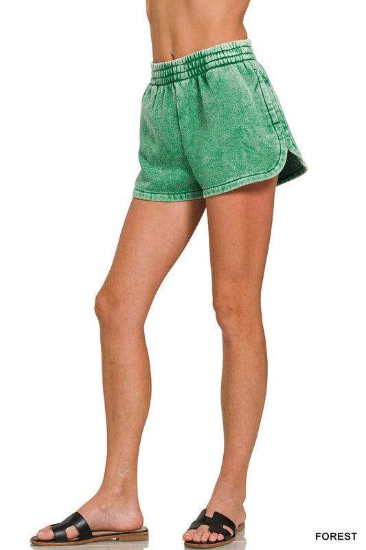 Womens Lounge Dolphin Shorts in comfortable Terry- Multiple