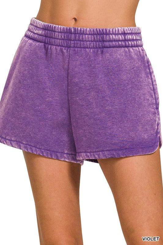 Womens Lounge Dolphin Shorts in comfortable Terry- Multiple Colors