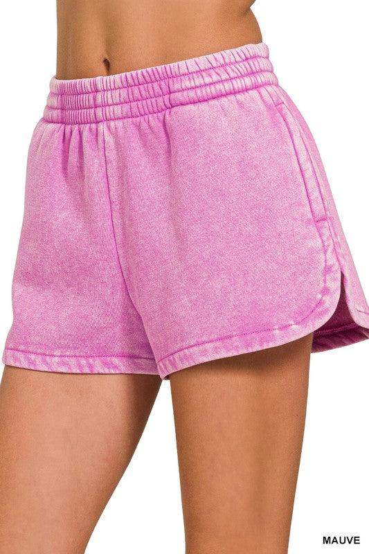 Womens Lounge Dolphin Shorts in comfortable Terry- Multiple Colors