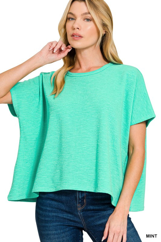 Womens Zenana Cotton Slub Tshirt