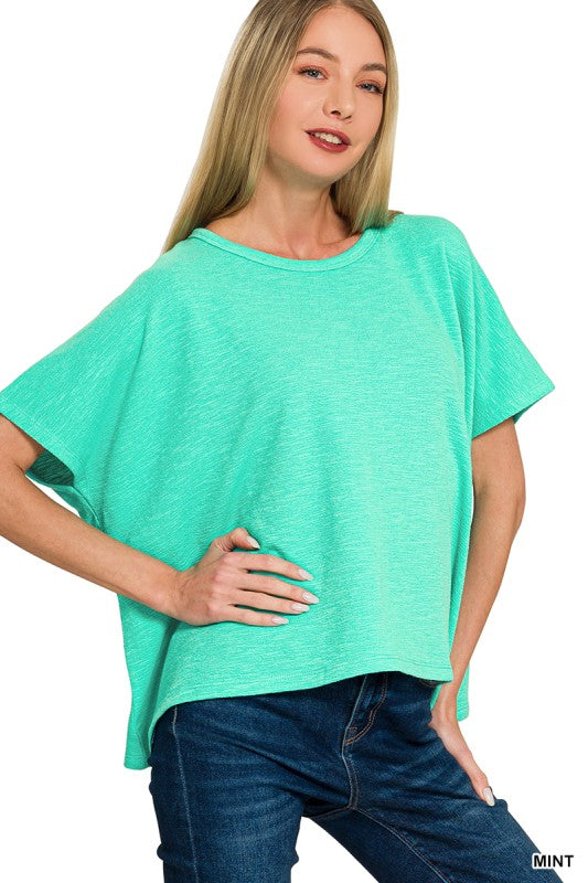 Womens Zenana Cotton Slub Tshirt