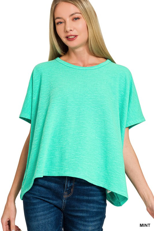 Womens Zenana Cotton Slub Tshirt