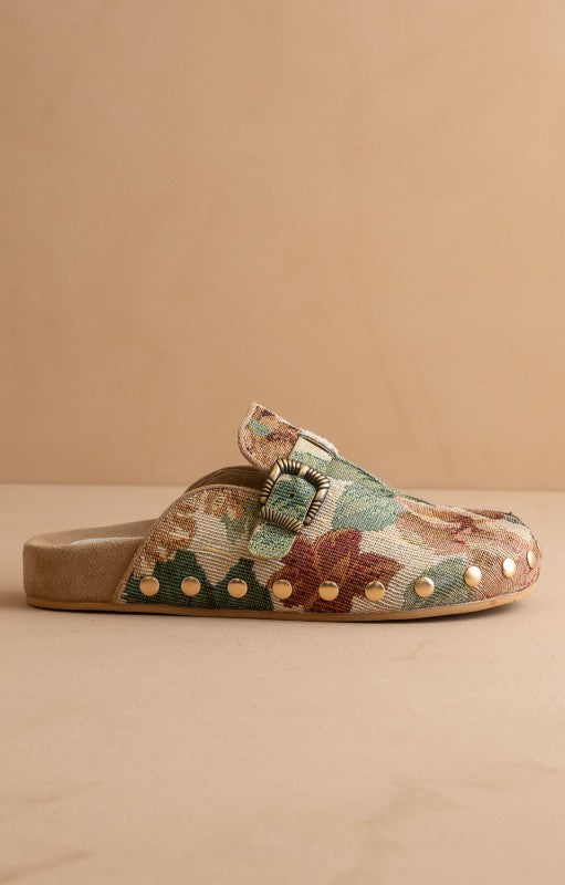 Oasis Society- The Toni - Studded Buckle Clogs