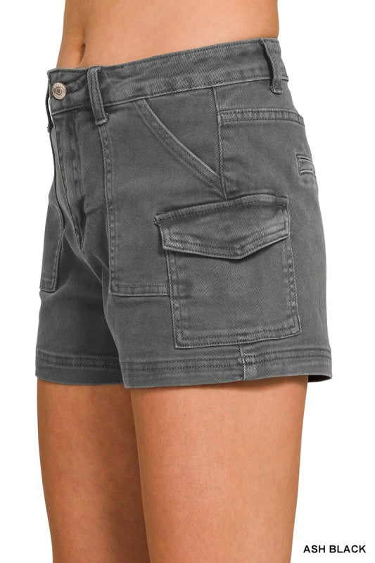 Womens Utility Pocket Short Pants