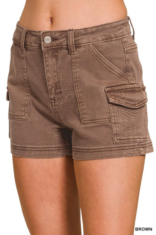 Womens Utility Pocket Short Pants