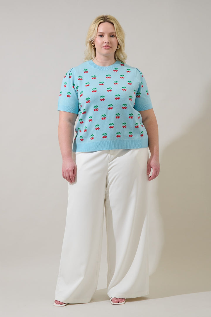 PLUS Womens Cherryville Short Sleeve Sweater