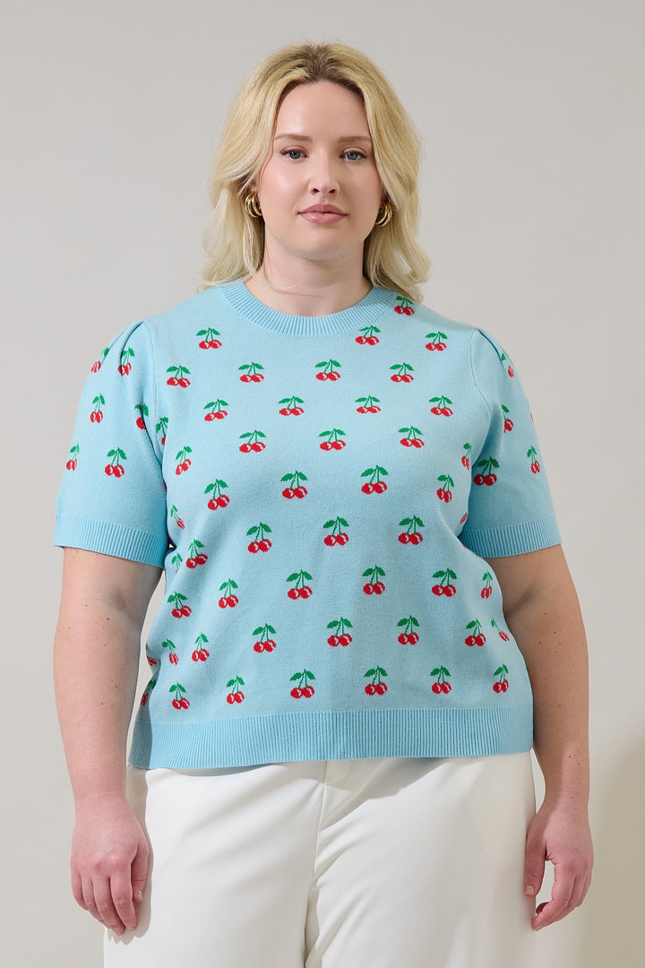 PLUS Womens Cherryville Short Sleeve Sweater