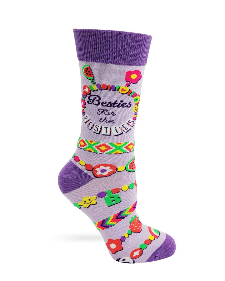 Fabdaz - Besties for the Resties Women's Crew Socks
