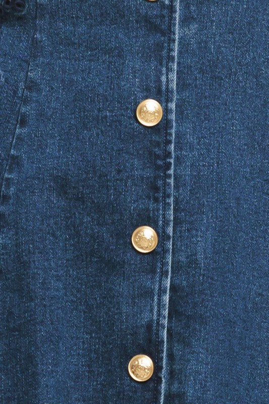 Womens Flying Tomato Denim Mini Dress