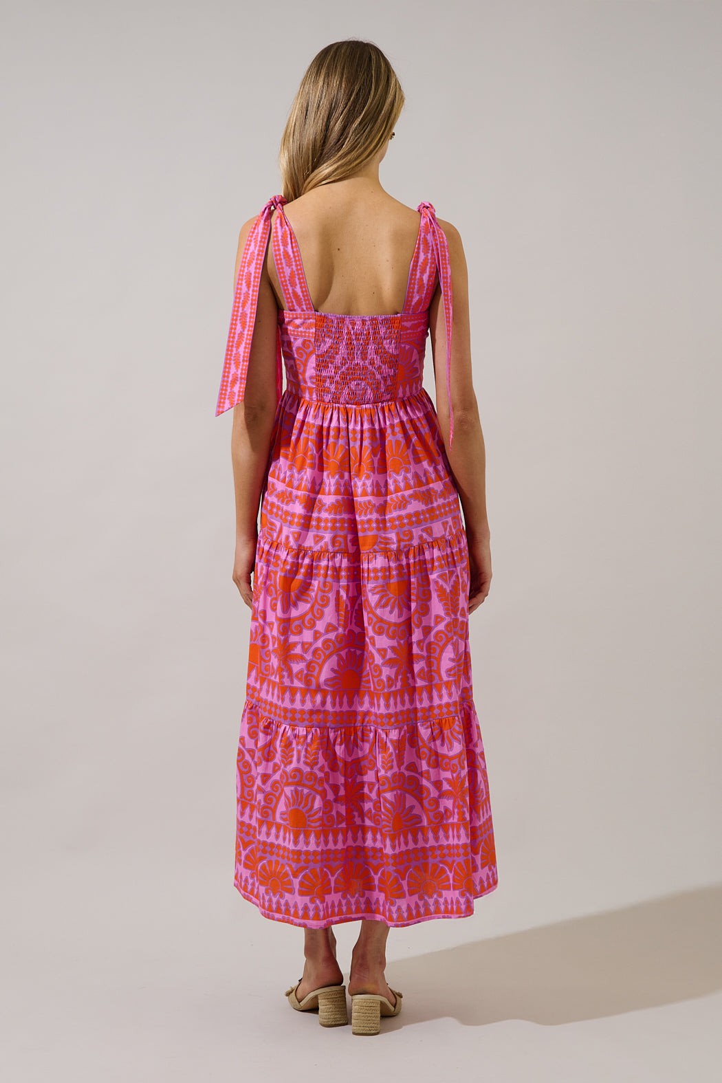 Sugarlips Tarie Tropical Emely Tiered Maxi Dres