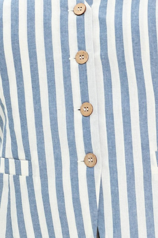 Plus Size Striped Vest Top