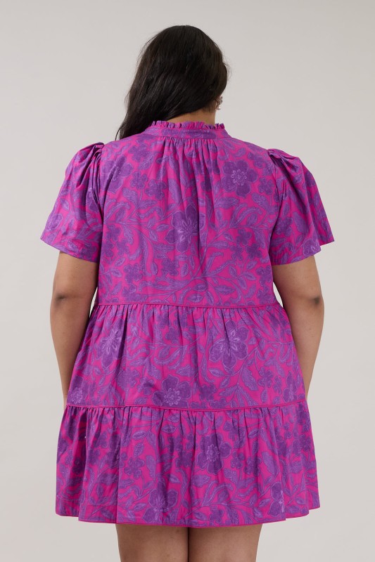 Size Candace Tiered Mini Dress