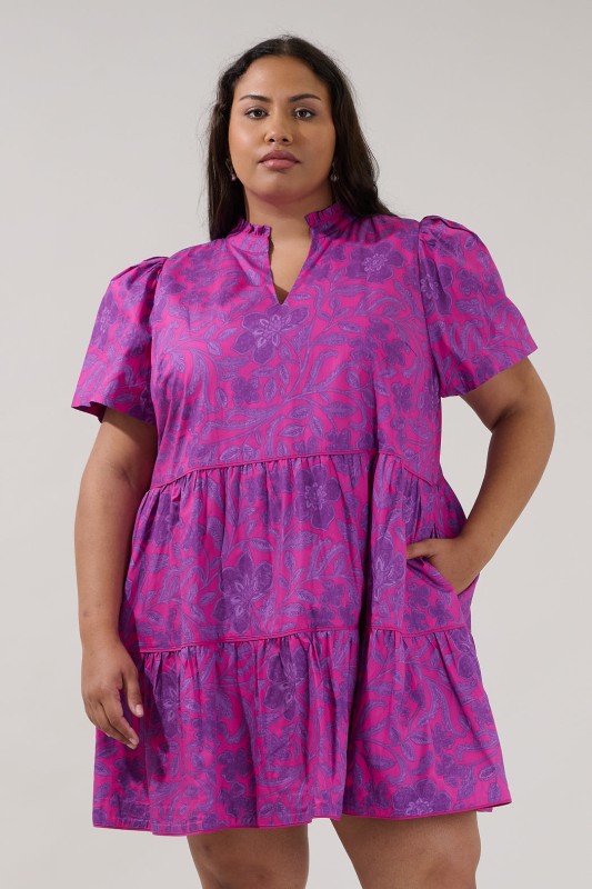 Size Candace Tiered Mini Dress