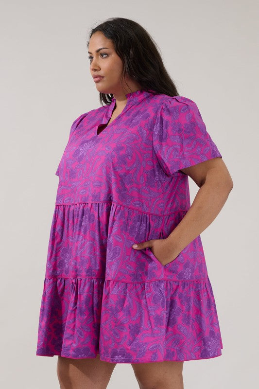 Size Candace Tiered Mini Dress