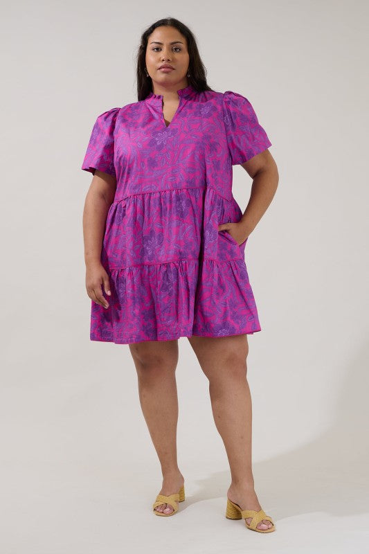 Size Candace Tiered Mini Dress