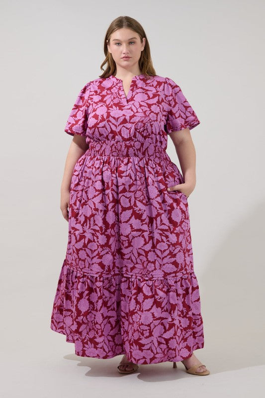 Plus Size Poplin Curve Maxi Dress
